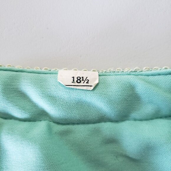 Vintage Mint Green Open Front Jacket Lightweight Womens Size L Elegant Retro - Picture 5 of 5